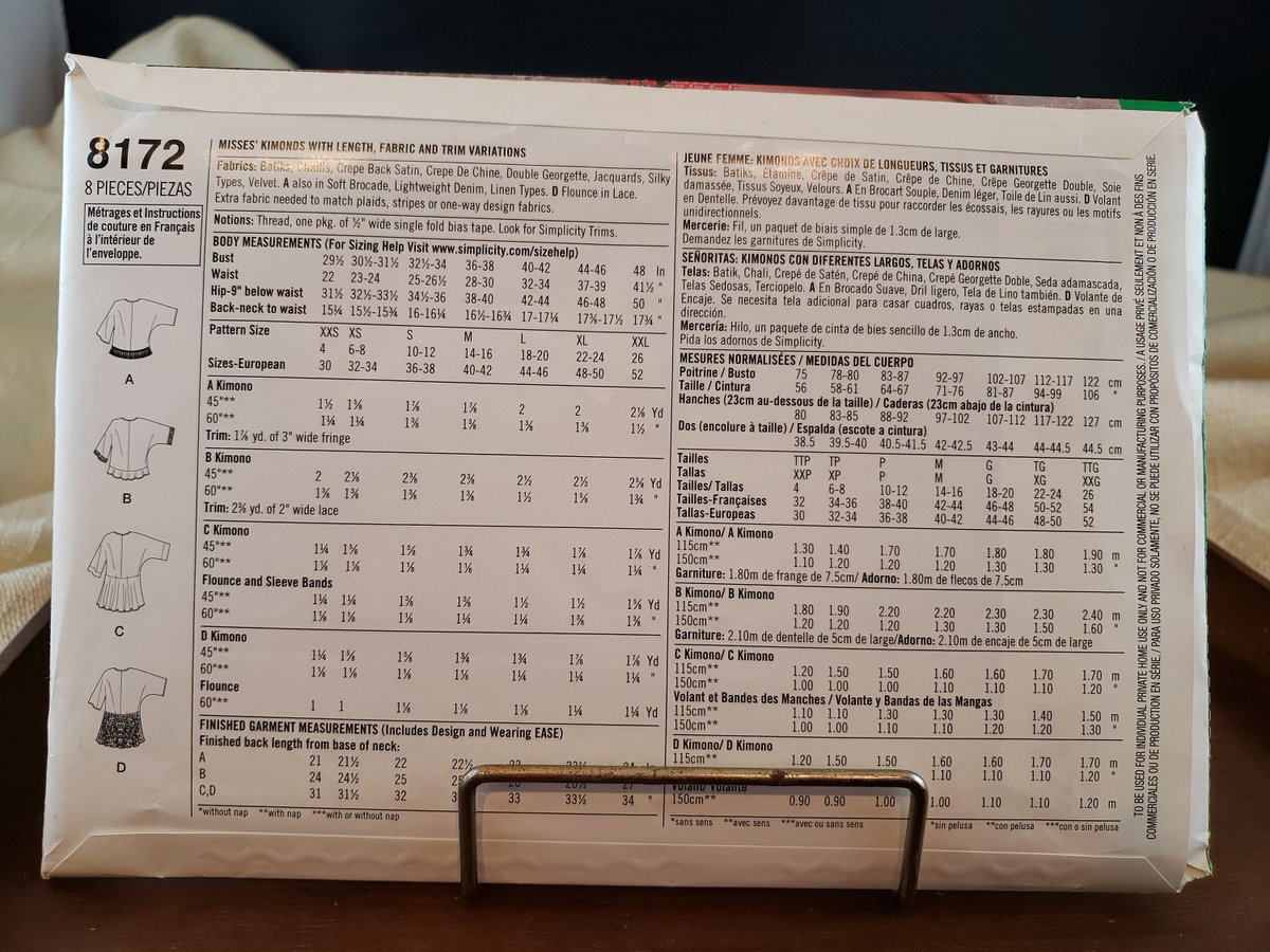 quilts_more's tweet image. Misses&apos; Kimono with Length, Fabric, Trim Variations Easy to Sew Sewing Pattern Simplicity #8172 Size Extra Extra Small to Extra Extra Large tuppu.net/38e8a461 #Etsy #ImagineQuiltsAndMore #EasyToSew