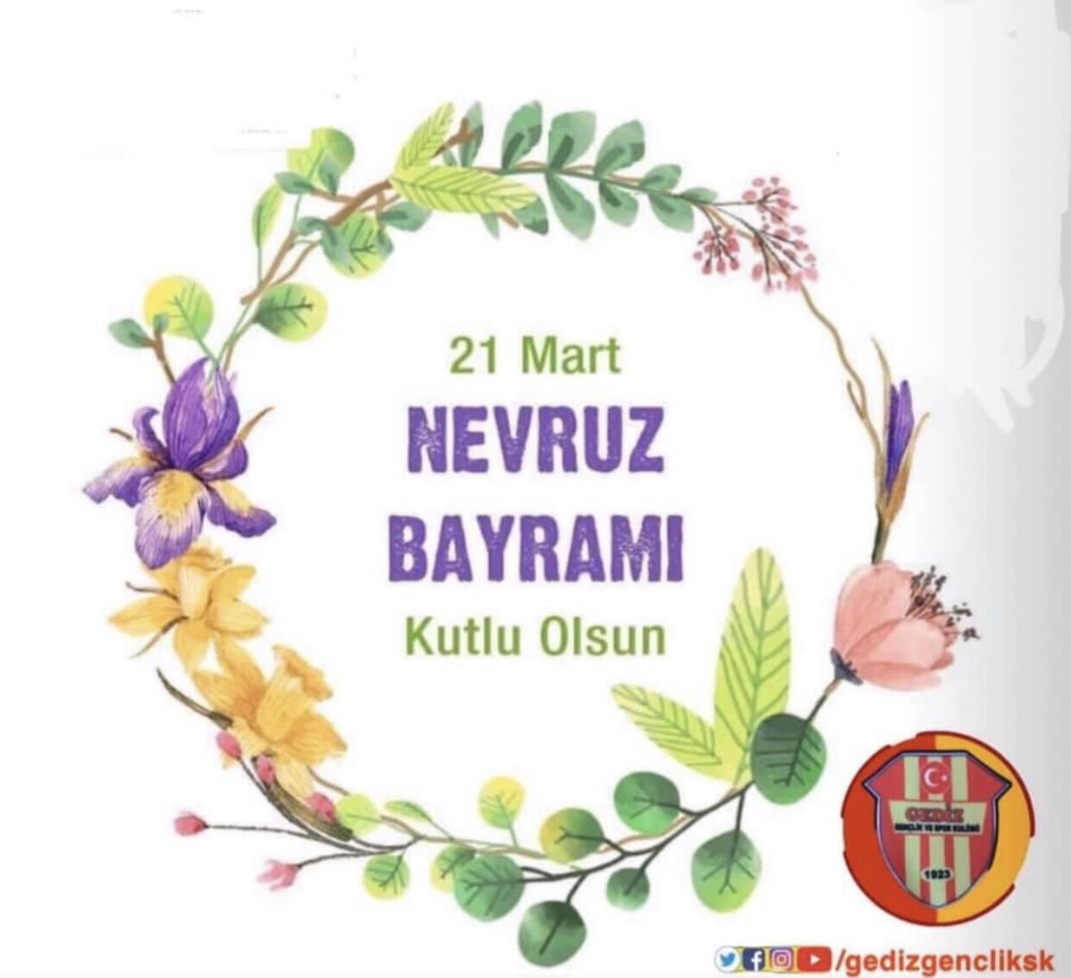 gedizgencliksk's tweet photo. Gediz Gençlik Spor Kulübü 1923 Ailesi Olarak Nevruz Bayramımız Kutlu Olsun Türkün Bayramı Ergenekon Destanı Kutlu Olsun 🇹🇷

#nevruzbayramı #nevrozbayramı #newrozpirozbe #nevruz #21MartNevruzBayramı 

Gediz Gençlik Spor Kulübü 1923 https://t.co/g3n6oaPOqy