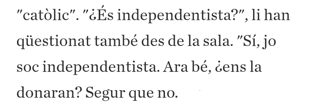 CintoEnfurismat's tweet photo. Argumentari del #NoChurrender en 3 paràgrafs d'un mateix article...
Pim, pam, pum !! https://t.co/o0PU4GDRaA