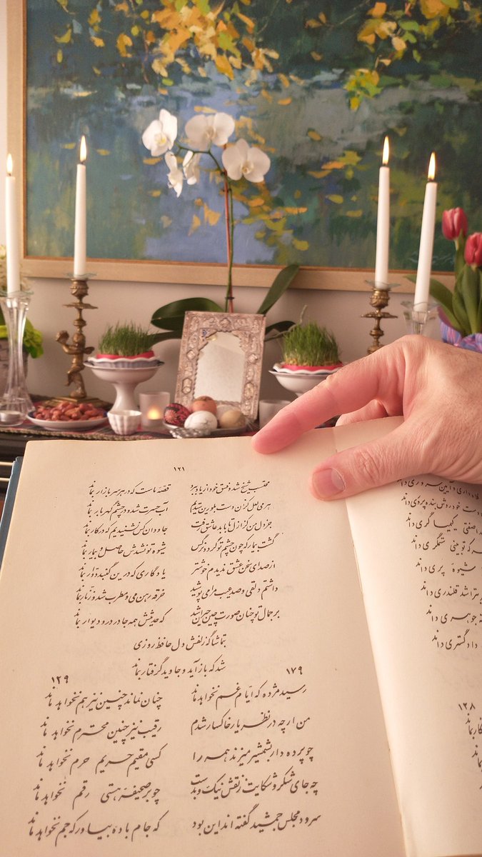 Happy noruz. Hafez is saying something.