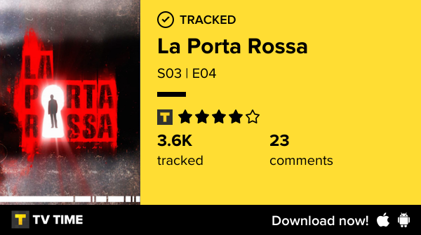 GiuliaFanelli's tweet photo. I've just watched episode S03 | E04 of La Porta Rossa! #laportarossa  https://t.co/7XSgH12qSG #tvtime https://t.co/wocsSgjpFx