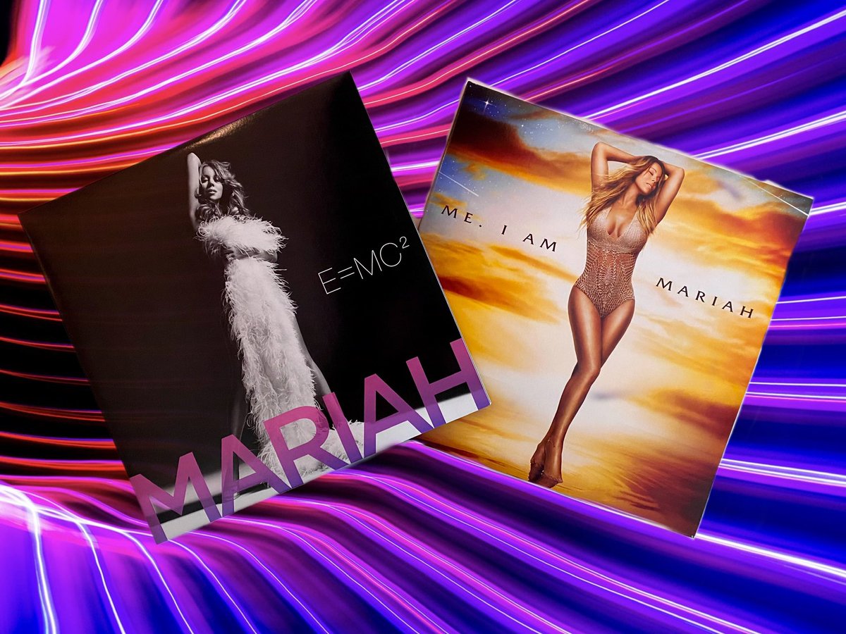 #MariahMonday continues with this pair of releases from 2008 and 2014 respectively. “E=MC2” and “Me. I Am Mariah” were new to me, and I enjoyed both of them.  <a href="/MariahCarey/">Mariah Carey</a> #vinylrecords <a href="/RockSolidShow/">RockSolid</a>