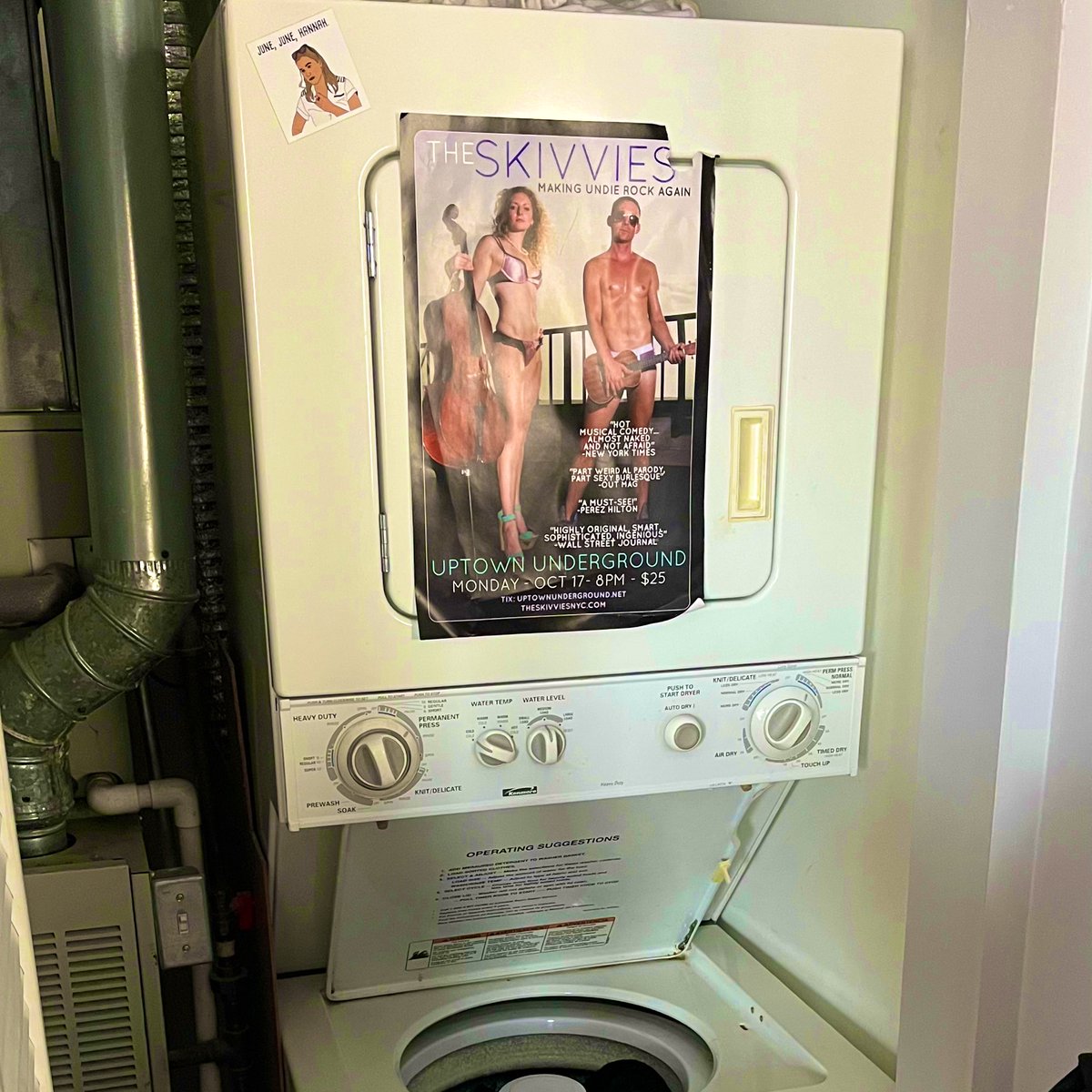 “Who are they?!” - second washing machine repair dude in three years to go gaga for @lomo212 @ClearlyCearley 🩲🤩🩱