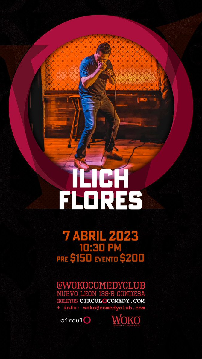 ilich_flores's tweet photo. Amigos voy a andar dando show completo acá en el woko. Es el primero que me aviento desde la pandemia y me encantaría que estuvieran ahí. Acá les dejo el link del evento https://t.co/kW14Si7SiL https://t.co/THgPwJaNJl