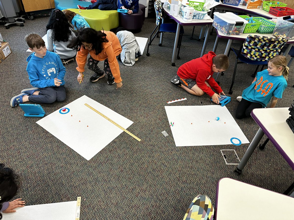 msferreira6's tweet photo. @OliveChapelElem our robotics club students are using CS to program @SpheroEdu to play bowling and avoid obstacles😀 #brillantminds #creativemath @STEM_WCPSS 🙌🏼 #loveMyJob https://t.co/cYtdWOoHfc