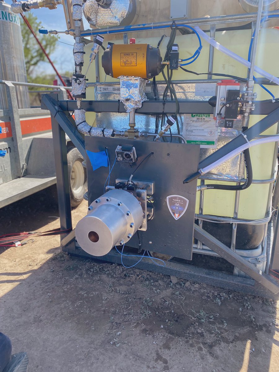 Update: During multiple hot fire attempts we ran out of both time and daylight so after a third and final attempt, all systems worked together, but a faulty igniter lead to ignition failure. Amazing effort from the team, lots of data collected and more testing to come later🔥