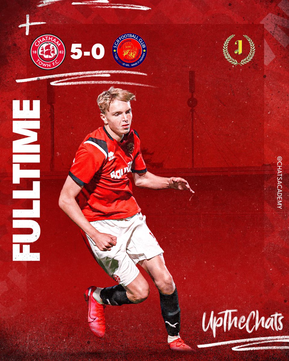 RESULT

The young Chats ran out 5-0 winners against league leaders <a href="/official_scrfc/">Sutton Common Rovers</a> in the Isthmian U18 East division tonight. <a href="/KentYouthLeague/">KentYouthLeague</a> U16’s Thompson and Hadlow were on the scoresheet, scholars Moore and Harris also also netted and an OG completes the score

#UptheChats🇾🇪