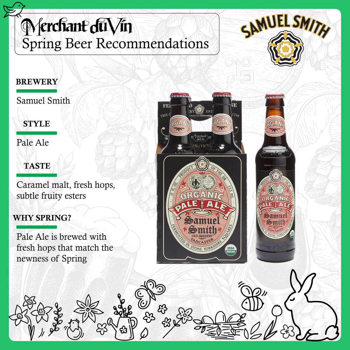merchantduvin's tweet photo. Happy First day of Spring 🍺🌷😌
Please enjoy our Spring Beer Recommendations and let us know your thoughts below. #SpringBeer #Maibock #GermanBeer #BelgianBeer #CraftBeer #Gfbeer https://t.co/yxhckhlLsG
