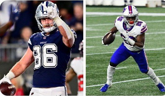 thefantasystuds's tweet photo. Breaking News: The #Texans sign former #Cowboys TE Dalton Schultz and former #Bills RB Devin Singletary #NFLFreeAgency 
#NFL https://t.co/bnlWCjcyXZ