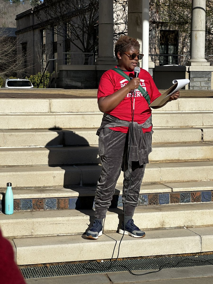 Proud to rally with <a href="/AshevilleNCAE/">Asheville City Association of Educators (ACAE)</a> for a living wage, pay increase, and continued mental health funding. <a href="/ncae/">North Carolina Association of Educators</a> #OurKidsCantWait #AVLnews