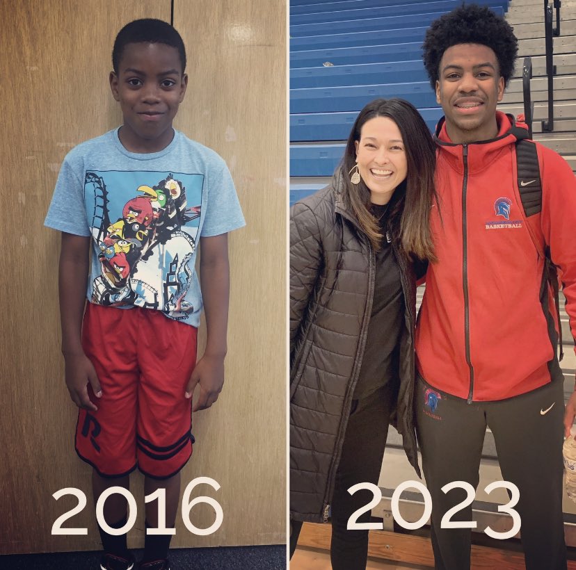 In another “former fourth grader” post, here is <a href="/kyerobinson_1/">kye robinson</a>! I remember practicing his 7x facts with # of touchdowns scored. #connectionbeforecontent Incredibly proud of the student athlete he’s become for <a href="/ACHSHoops/">ACHS Titan BBall</a> 🏀