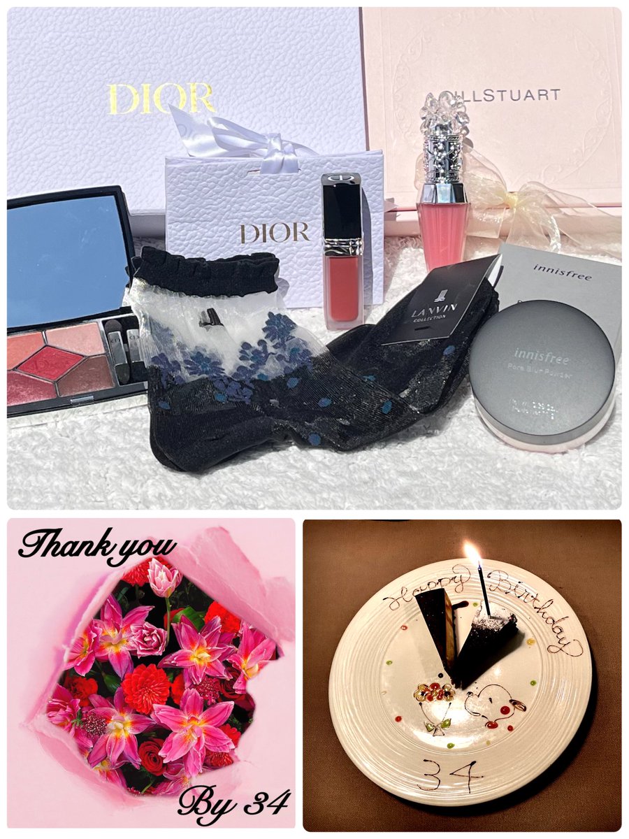 おはようございます

昨日の誕生日のお祝いメッセージ
イイネ＆RT
有難う御座います
感謝致します

友達や家族からの🎁を頂きました
靴下と化粧品です
全てを使いこなし綺麗になる為日々努力します←無理かなぁ

昨日は家族がお祝いをしてくれました

亡き父と元気な母に感謝です