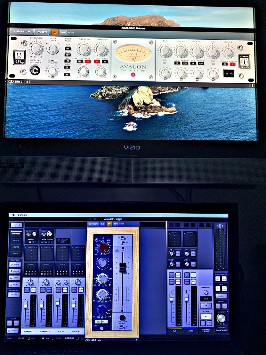 My #goto #micpreamps for my vox have been the #UAD #avalon737 and #neve1073 digital emulations through my Apollo Twin Audio Interface. I used to be #hardwareonly especially mic pres. But over the years digital gear has stepped up its sound and these emulations sound incredible.