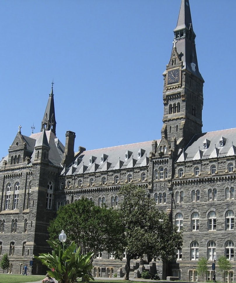 Cirincione's tweet image. It was great to be back ⁦@georgetownmsfs⁩ today to help rate students on their MSFS Oral Exams. They were very impressive. 

Forty years ago this month, I was the grad student sitting on the other side of the table being judged.