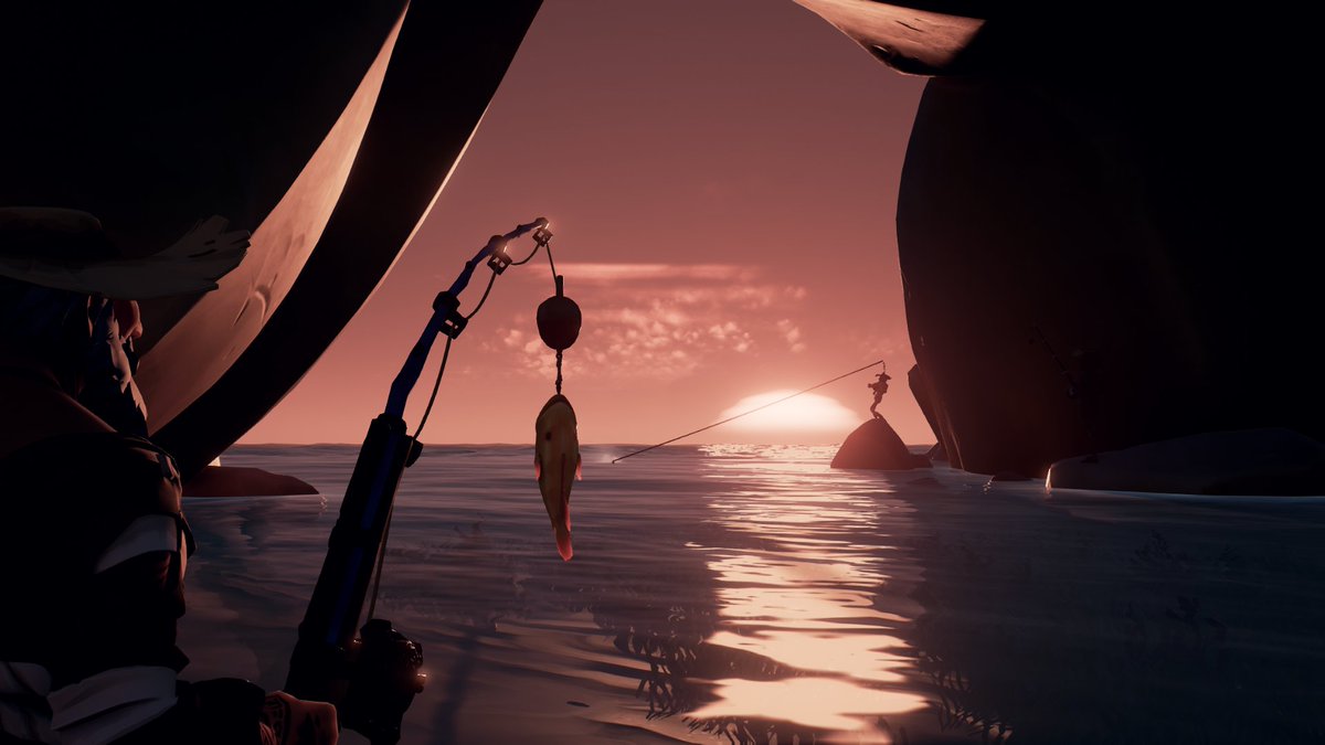 FoXiTo59's tweet photo. When the fishermen are out !
Theme : Catch of the Day
#StyleOfThieves #SeaOfThieves #SeaOfThievesCommunity #Sotshot #SoTGame #GoldenHour #Pirate #Pirates #Videogamephotography #XboxGaming #Xbox https://t.co/zy5fXWjz56