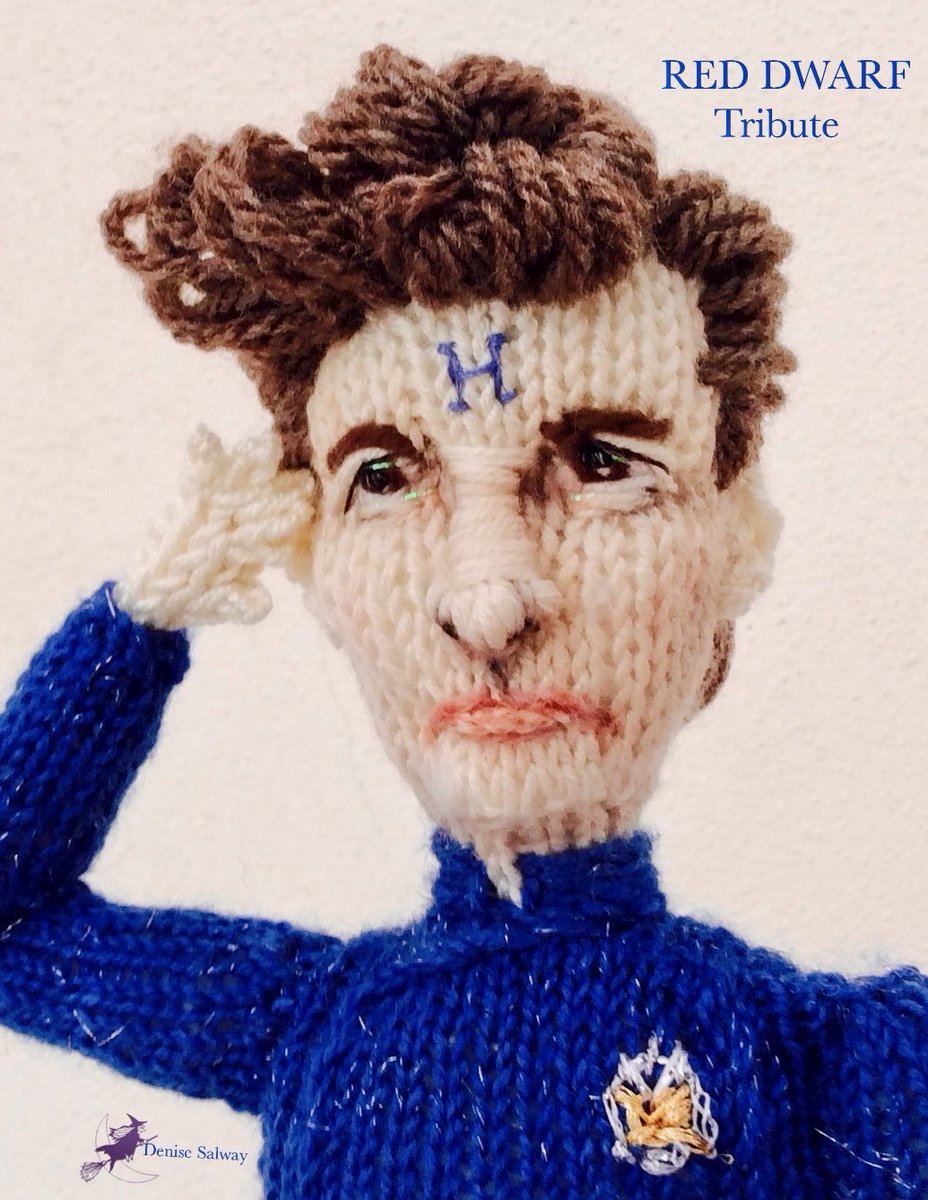 I loved this #character so funny great #writing #acting #actor  #arnoldrimmer #chrisbarrie #reddwarf #tvseries #knitteddoll #knittingpatterns #denisesalway #welshknitters #handmade #designs tributes