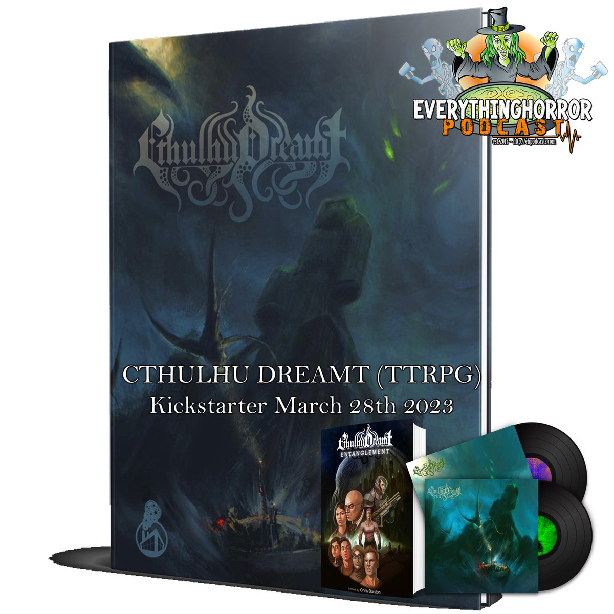 In TTRPG's, <a href="/actionfiction/">Action Fiction: Game Makers</a> brings Cthulhu Dreamt. With music by <a href="/fable_org/">The Fable Factory</a> and more coming on #kickstarter. March 28th 2023.

youtu.be/l6LOMhELRxo

#ttrpg #ehpodcasts #actionfiction #fablefactory #cthulhudreamt #crowdfund #kickstarter <a href="/Horror_Retweet/">Horror Repost</a> <a href="/PromoteHorror/">PromoteHorror 🎃</a>