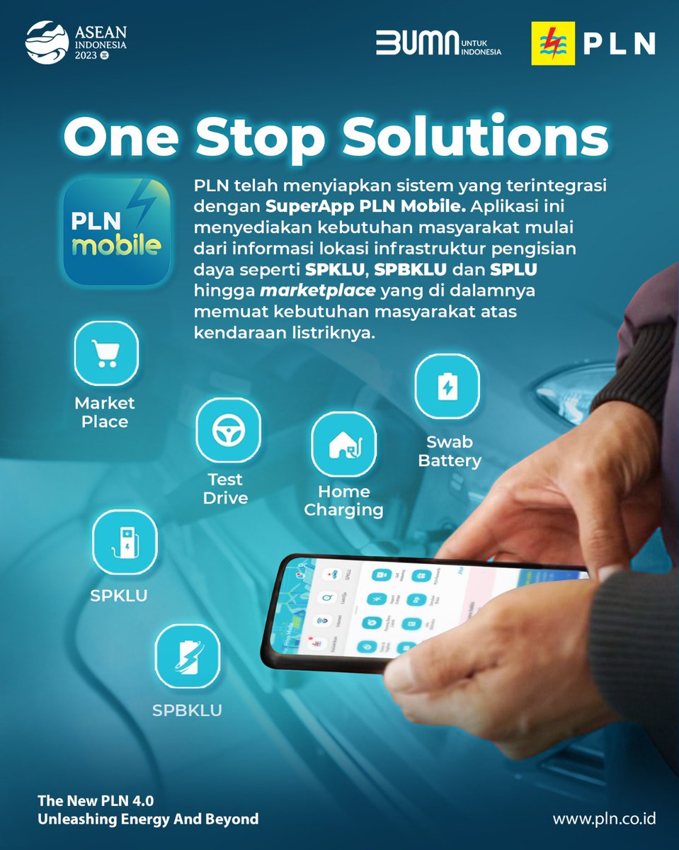 bumntangerang3's tweet photo. Electrizen, PLN siap mewujudkan ekosistem kendaraan listrik di Indonesia melalui kemudahan akses dengan aplikasi PLN Mobile.

#PLNEmobilizeYou #PakaiMolis #AyoPakaiEV #BUMNPakaiMolis  #UnleashingEnergyandBeyond #PLNUntukIndonesia #PLN https://t.co/pv5IvyJdCL
