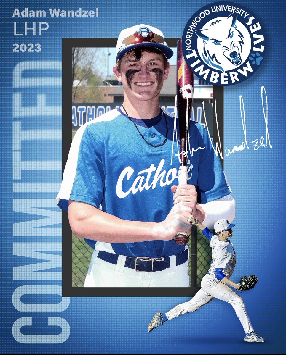 Adam_Wandzel's tweet photo. Absolutely blessed to be able to sign to @Northwood_BSB today.  I’d like to thank God, my Family, my coaches, and anyone who has helped me progress.  Very excited for this next chapter of my life! Go Timbies!! https://t.co/SOYjqEdSuz