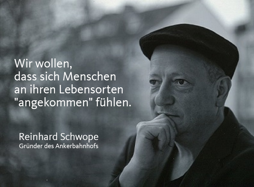 Der Ankerbahnhof ist eine Agentur für Ankommenskultur. Er bringt Menschen und Orte näher zusammen und hilft ihnen, sich nach ihren individuellen und gemeinschaftlichen Bedürfnissen am Lebensort zu "verankern". 

ankerbahnhof.de

#ankerbahnhof #ankommen #lebensort