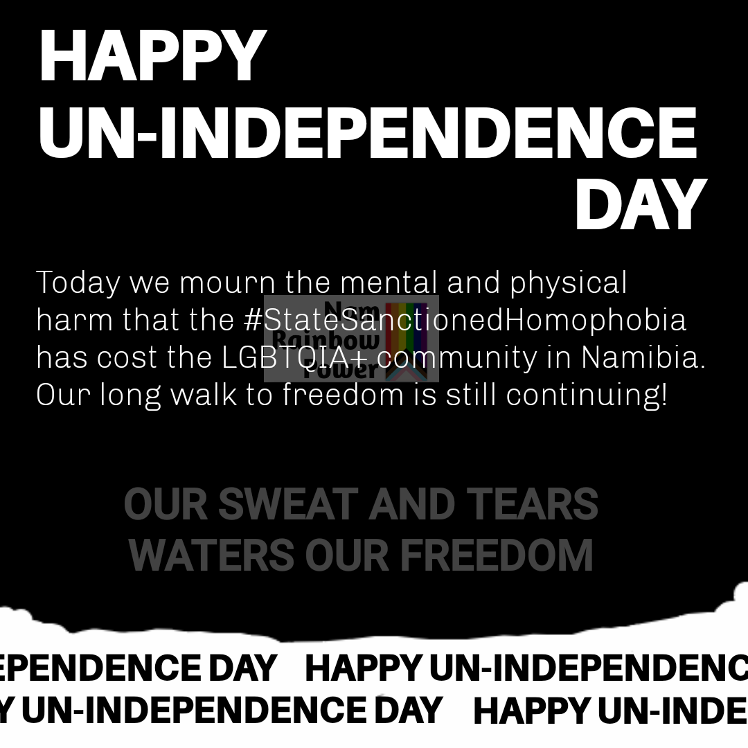 #NRPStoryline • #SupremeCourtSanctionedHomophobia • #lgbtq🌈 • #namibia🇳🇦 • #africa • #NamibiaAt33 • #Namibia@33 • #saynotodiscrimination