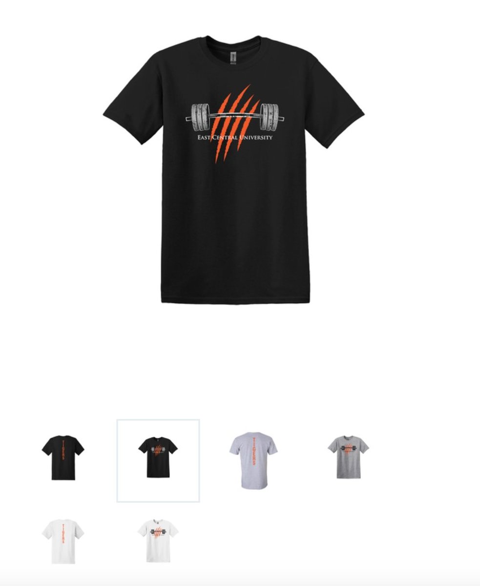 ECUPowerlifting's tweet photo. We have a Merchandise Store going on now till March 31st. If you would like to order a shirt or sweatshirt to show support, you can order on the link below. 
https://t.co/Mhizk89W4j
#Tigerstrong 
@ECUTigers https://t.co/KgoNQwuTAR