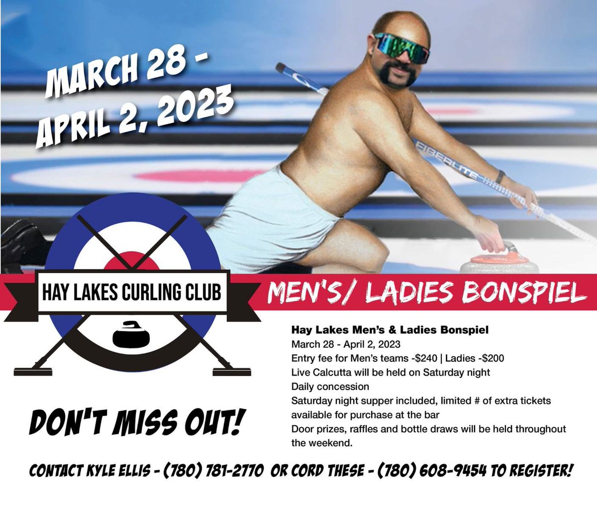 We’ve got openings for a men’s team and a ladies team! All the information is below. All except the note that our poster boy promises you’ll have a great time!