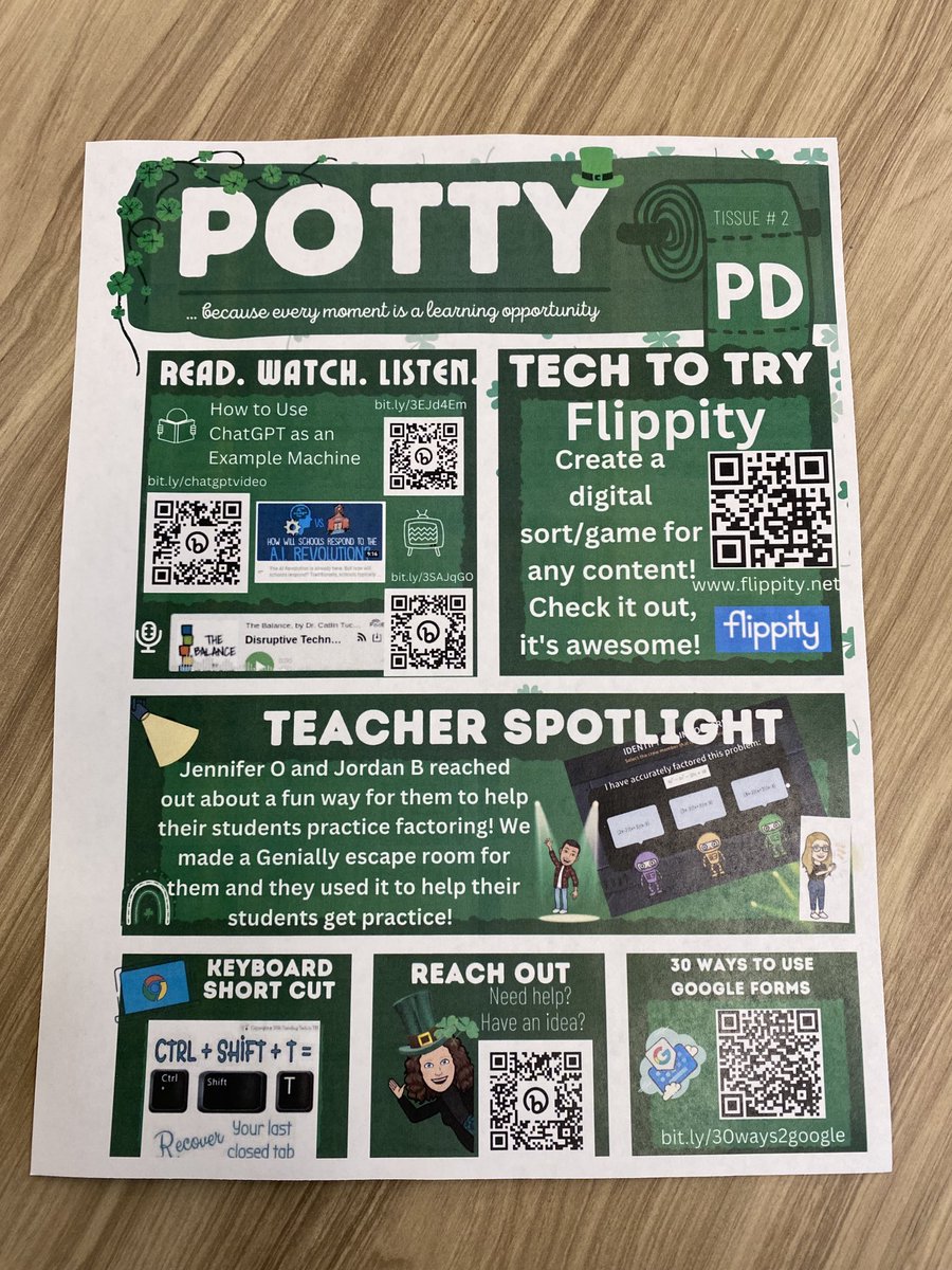 Emerson teachers. Be on the lookout! New potty PD hitting the stalls today! @EHSFrisco #thelearningneverstops