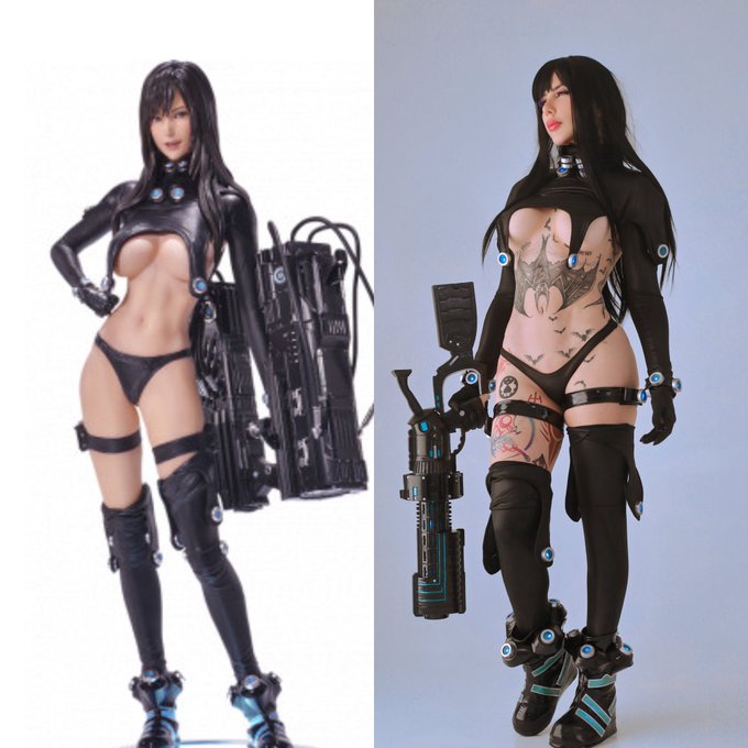 Figure VS Cosplay  👀 https://t.co/OIS4HvMlod<a href="/tag/digimon"class="tags"><span>#digimon</span></a>