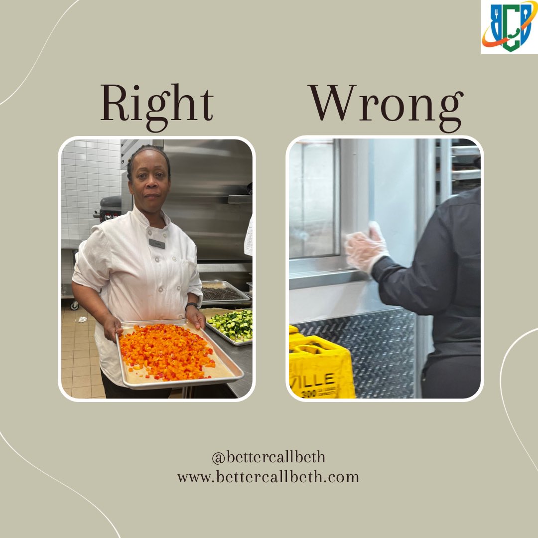 BetterCallBeth_'s tweet photo. It's not necessary to wear gloves unless handling ready-to-eat food. The employee to the right is wearing gloves, but touching the wall, making those gloves unsafe to handle food with.
#foodsafety #bettercallbeth #bcb #restaurant #restaurants #nycrestaurant #nyc #SafetyFirst https://t.co/B13Z0kX2gn