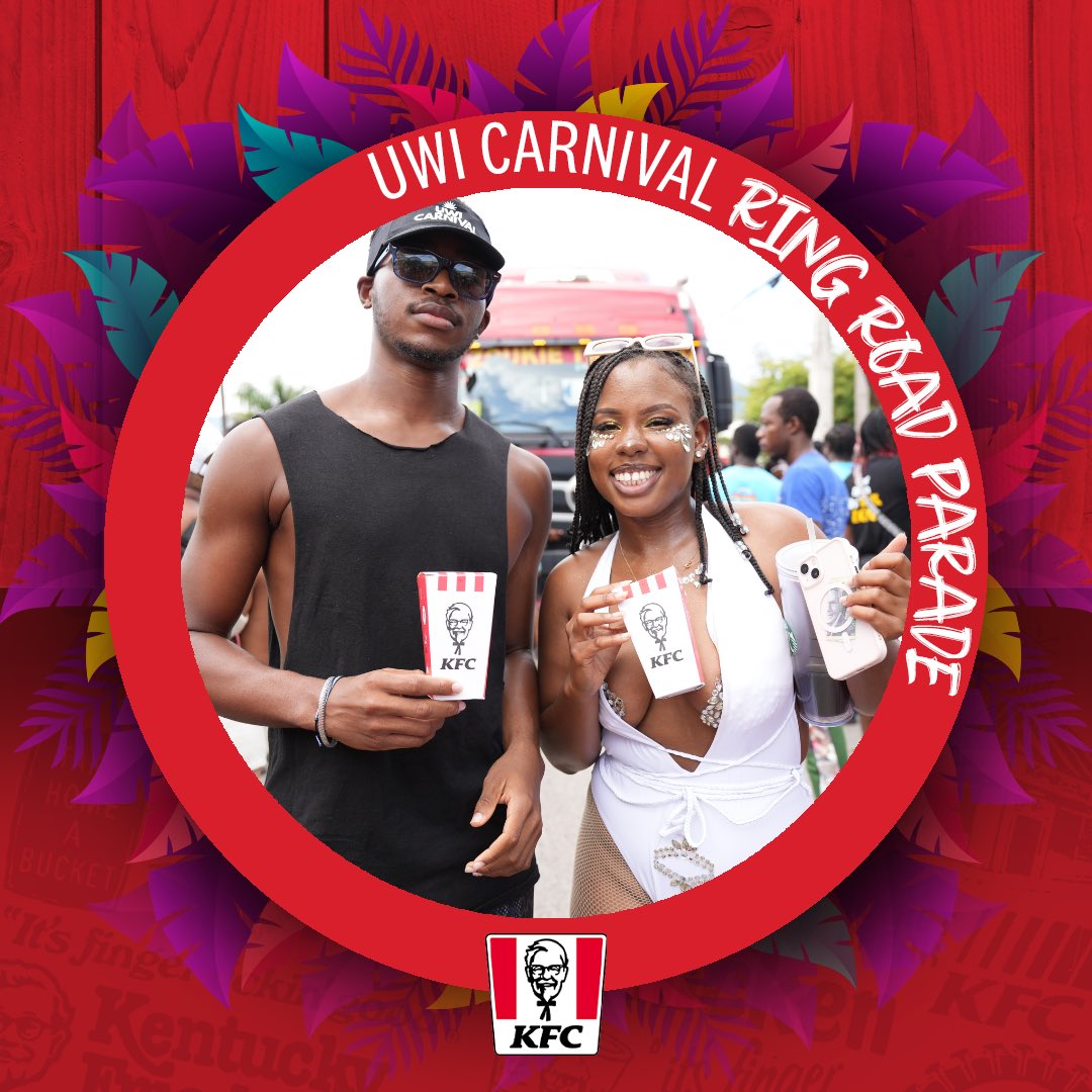 kfcjamaica's tweet photo. @UWICarnival Ring Road Parade was a Vibe!!!ย
KFC celebrated the return of UWI Carnival by bringing the Hot & Spicy flavour to the Ring Road parade!ย
Swipe to see some of the highlights!ย
#KFCCarnival #UWICarnival #HotandSpicy #CarnivalinJamaica #SocaSeason https://t.co/DiRJUSrggd