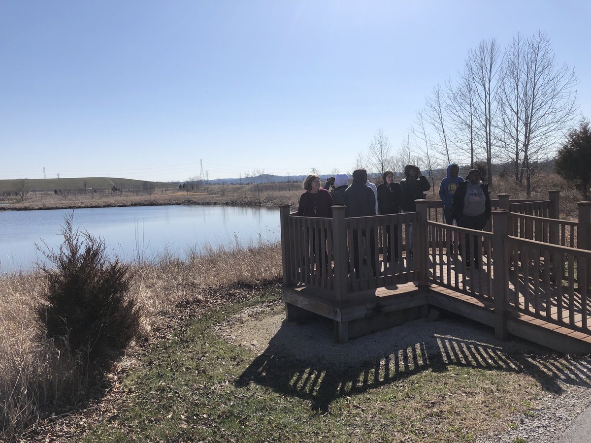 CPSHoward's tweet photo. Zoo Academy students welcome in spring by exploring Fernald Nature Preserve. #zooacademycps #zooacademyrocks #hughesstem https://t.co/DrTJHpsgnk