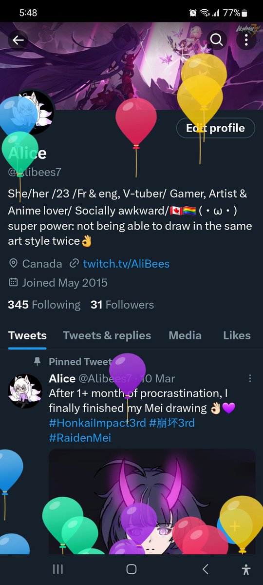 Alibees7's tweet photo. Oh god balloons 🎈 https://t.co/MoarwahrBX