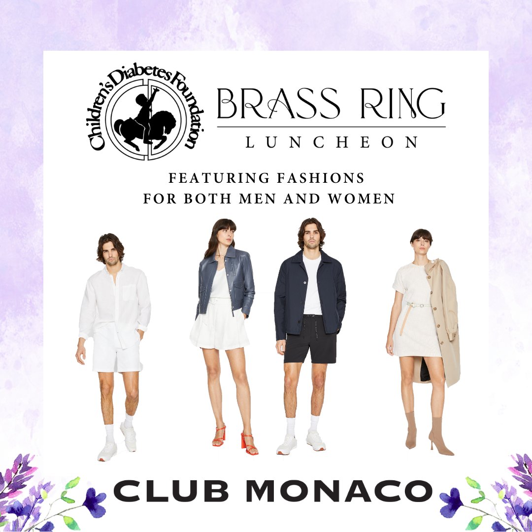 CDFdiabetes's tweet photo. Join us for the first time ever featuring men and womenโs fashions on the Brass Ring Luncheon runway! We will be featuring Club Monaco and the springโs essentials for every wardrobe. To purchase tickets, please visit https://t.co/mdmHQ11fq5
#ChildrensDiabetesFoundation #CDFcares https://t.co/2A87n3Fdce