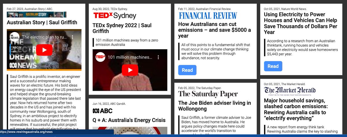 zerobyron25's tweet photo. Rewire Australia is starting with Soul's home postcode 2515 to work with the community to plan the replacement of every non electric machine with an electric alternative by 2030

If you haven't heardof Saul Griffith we assume it's because you have

https://t.co/ykX6fS3S6b https://t.co/NWCULmv22R