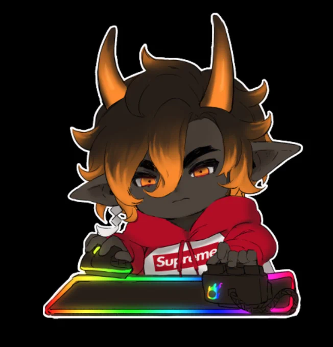 my buddies cleared TOP  here's a couple pngtuber things I made for them, had fun experimenting with different styles 