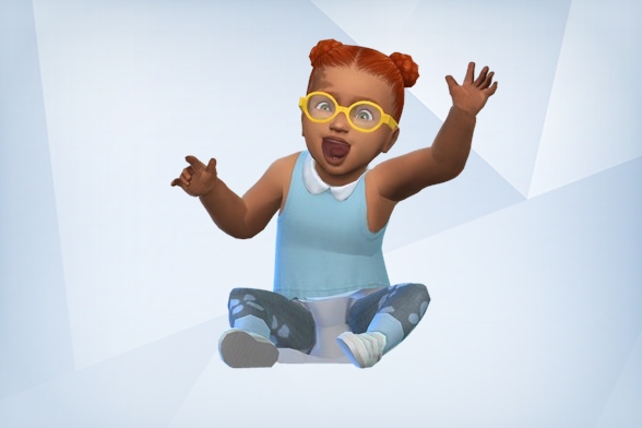 GeminiSimsie's tweet photo. I just shared the Base Game Infant (NO CC) Household on #TheSims4 Gallery! https://t.co/006n62AfV2