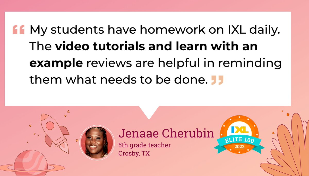 IXLLearning's tweet photo. Introduce new concepts or review trickier topics with IXL's instructional tools. Learn more: https://t.co/sAhwLl7mno #IXLElite100 @AnthCher1 https://t.co/cwgFe4D4en