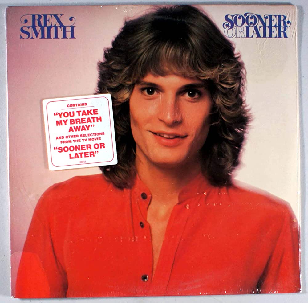 I made my 58-year-old guy watch the epic 1979 made-for-TV teen love movie I obsessed on as a kid, "Sooner or Later." I still know all those deep lyrics so sang them with glee while he made sarcastic &amp; grounded old man quips, indicating how truly jealous he is of <a href="/RealRexSmith/">Rex Smith</a>