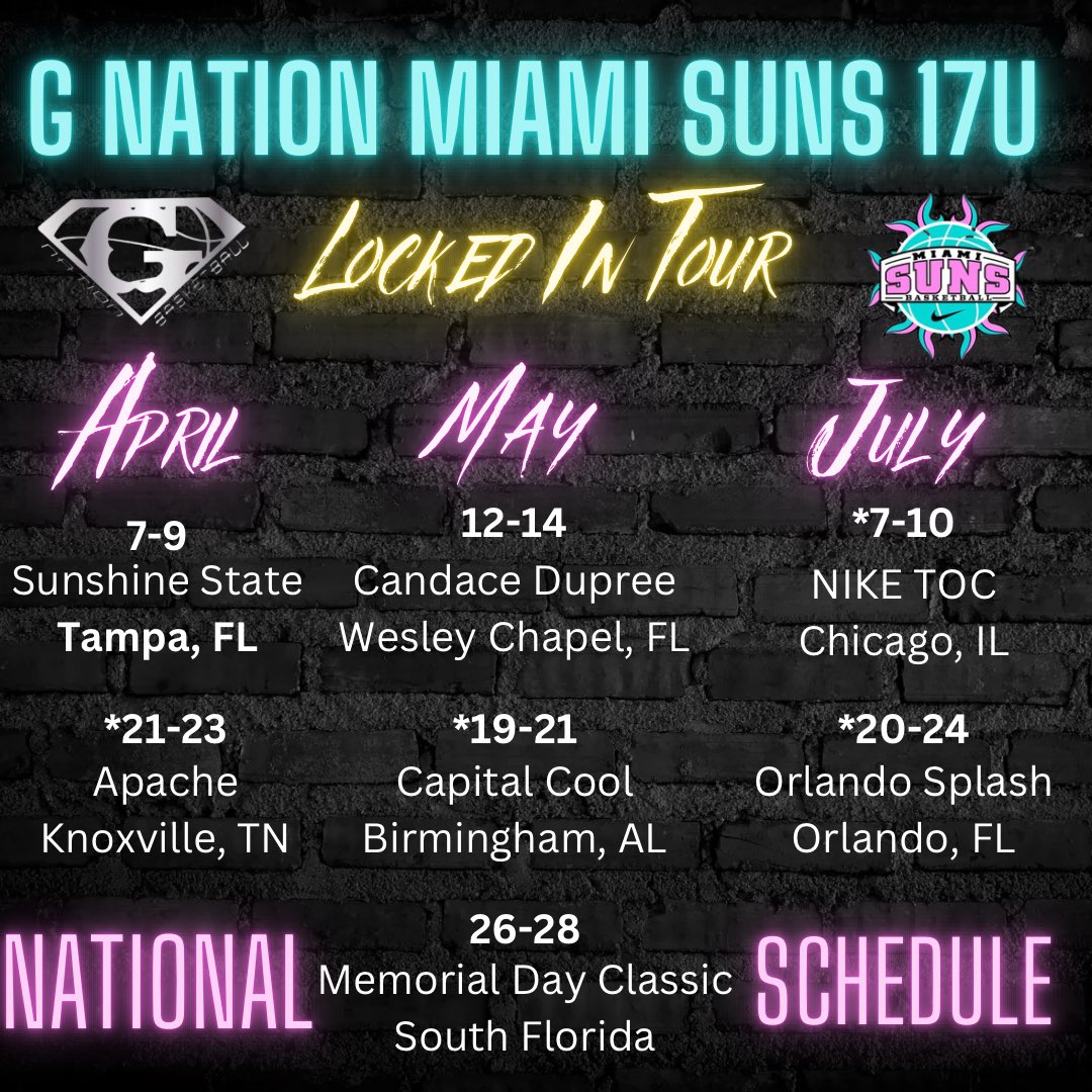 Ready for the work!  We will see you on the road!
<a href="/GNation_BBALL/">G Nation 🏀</a> <a href="/MiamiSuns/">Miami Suns</a> <a href="/SUTSReport/">SUTS Report</a>