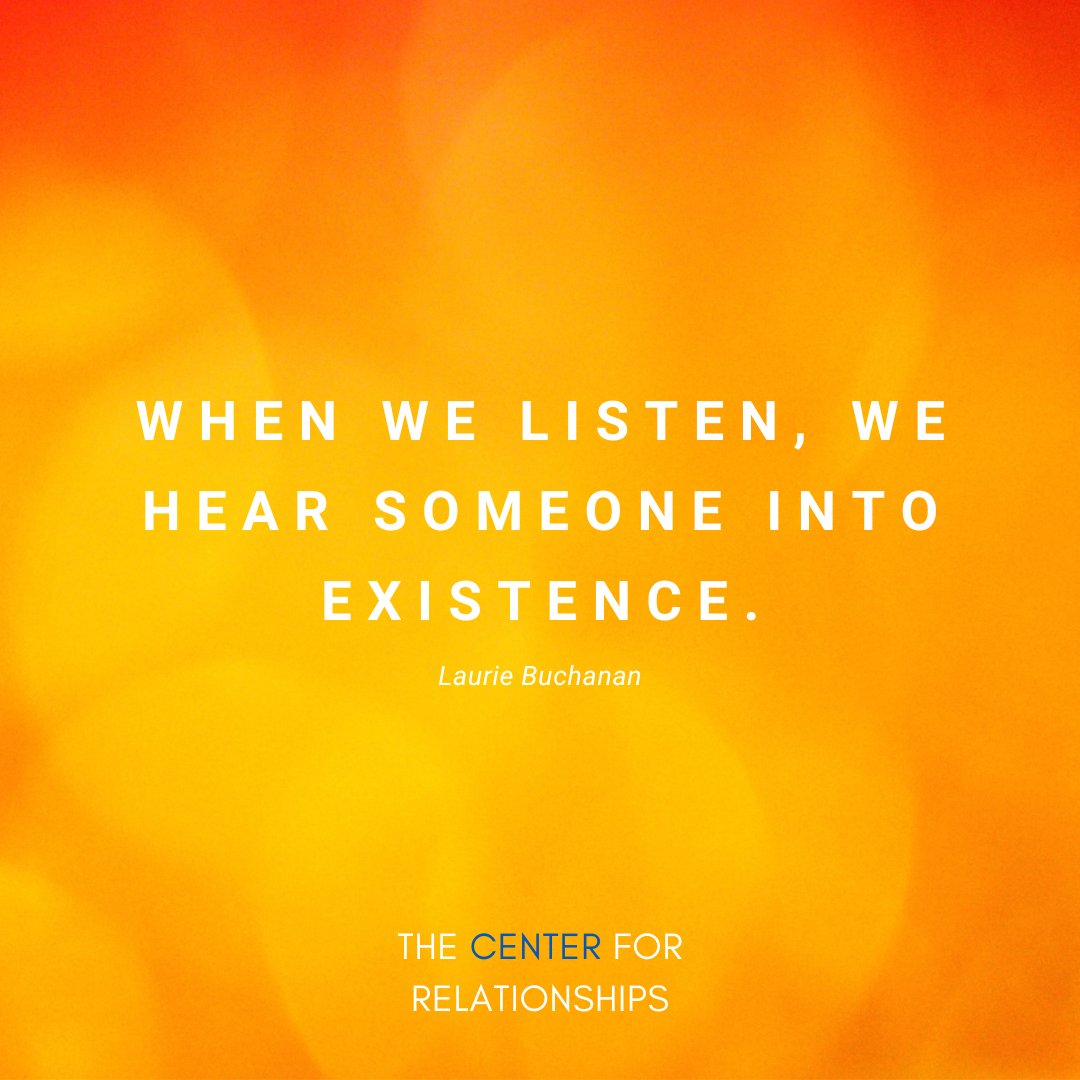 It takes practice to become a better listener. When we truly listen without solving a problem or giving feedback, we witness the true nature of the people we love and cherish. This is how we build trust and connection. #tcfraustin #atxtherapy #LaurieBuchanan #activelistening