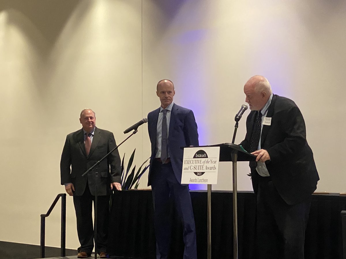 I work with some amazing people and Jeff Poe is one of them! Last week he was honored at the Ingram's Magazine awards luncheon for his Chief Financial Officer of the Year award. Congratulations, Jeff! Well deserved.