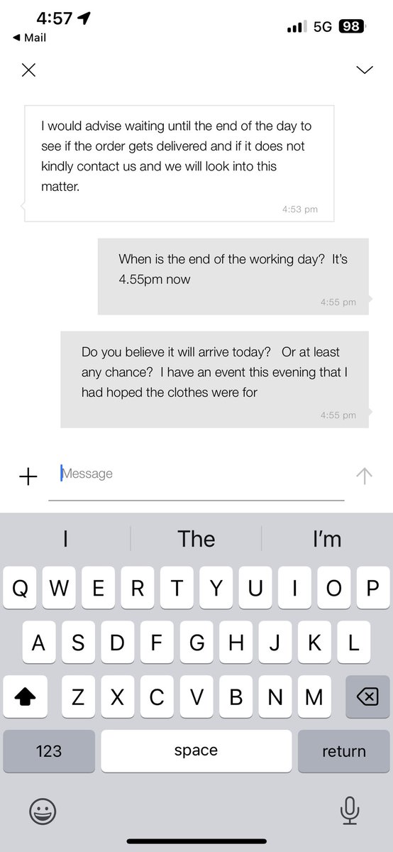 AppetiteBookie's tweet photo. @ZARA_Care 

I placed my first order with  you over a week ago and was told it would be here last Wednesday.  I’ve had no update since then other than being told I should “wait some time” .  How can I communicate with a human, get an update/or be refunded. https://t.co/ItmYWbE4sg