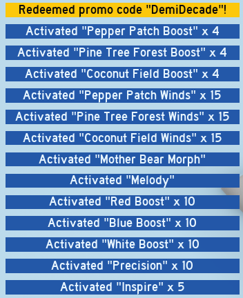 All codes for the RP2 Event in BSS
