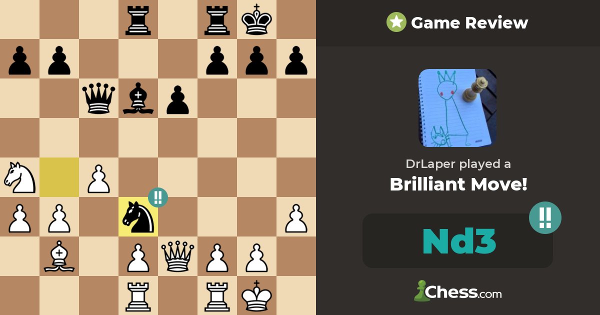 Por fin un brillante después de tanto esfuerzo <a href="/CesarCanessa/">Pierrot Banfileño</a> chess.com/analysis/game/…