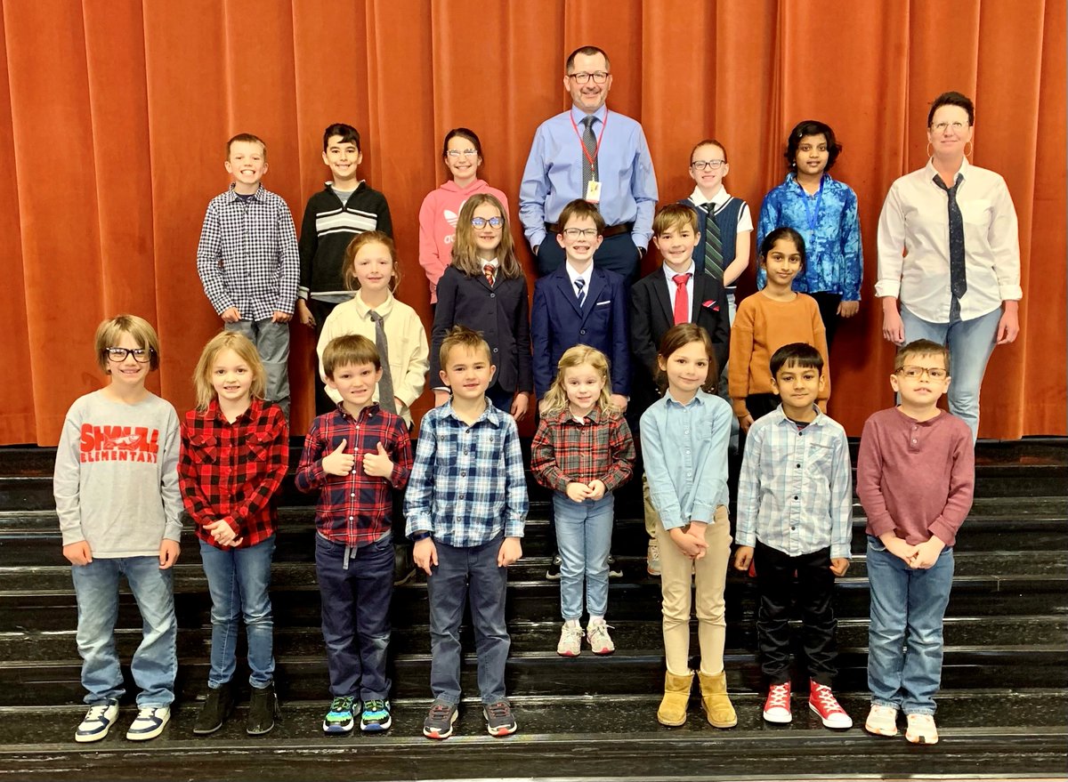 Today was Mr. Tysarczyk's (aka Mr. T's) first official day on the job as our new @ShaullSharks principal. To celebrate and welcome Mr. T, students held a Dress Like the Principal school spirit day. 👔 Welcome to the CV family, Mr. T! #CVproud