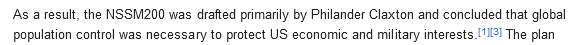 1SilvanaA's tweet photo. #DepopulationAgenda #depopulation 
The NSSM-200 Kissinger report page 75
December 10 1974 https://t.co/RgBfIUjFCL