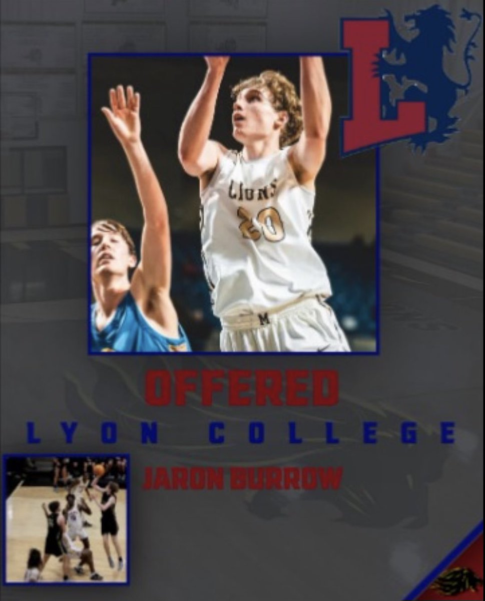 Blessed to receive another offer from Lyon College!! @MayesCoach @CoachWimbo @troyburrow2 @CoachMatheny30 @rush_court
