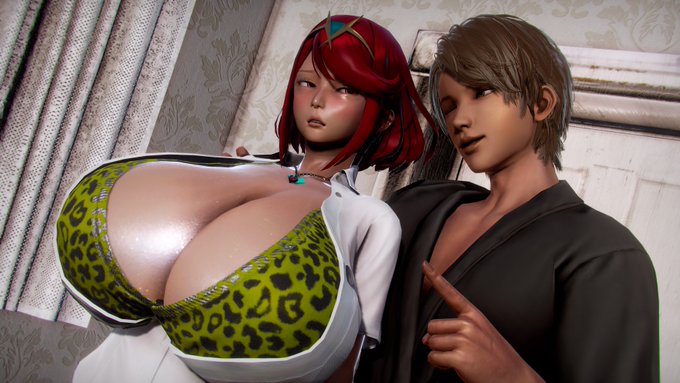 海辺で助けてもらったイケメンくんにお礼をすべくイケメンくんの家に出向くホムラ…

イケメンくんが好みな服装に着替えさせられ…どうやら自室に向かっている模様… 