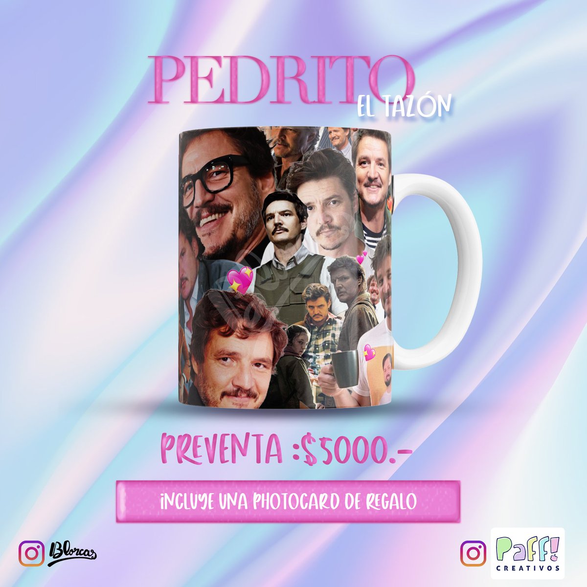 blorcas's tweet photo. cabros!  el próximo mes me opero y necesito amortiguar $$ , que mejor que hacerlo vendiendo este maravilloso tazon de pedrito, el rey de chile <3 

me ayudan con un rt?  #PedroPascal #pedrito https://t.co/rmJIBRSzTW